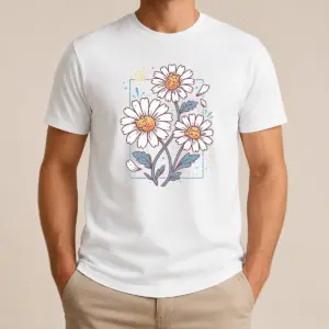 Nice With Cat Daisies Shirt