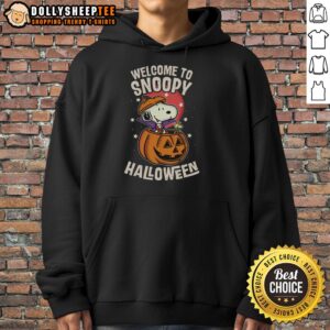 Alternative view of Nice Snoopyween Welcome To Snoopy Halloween T-Shirt