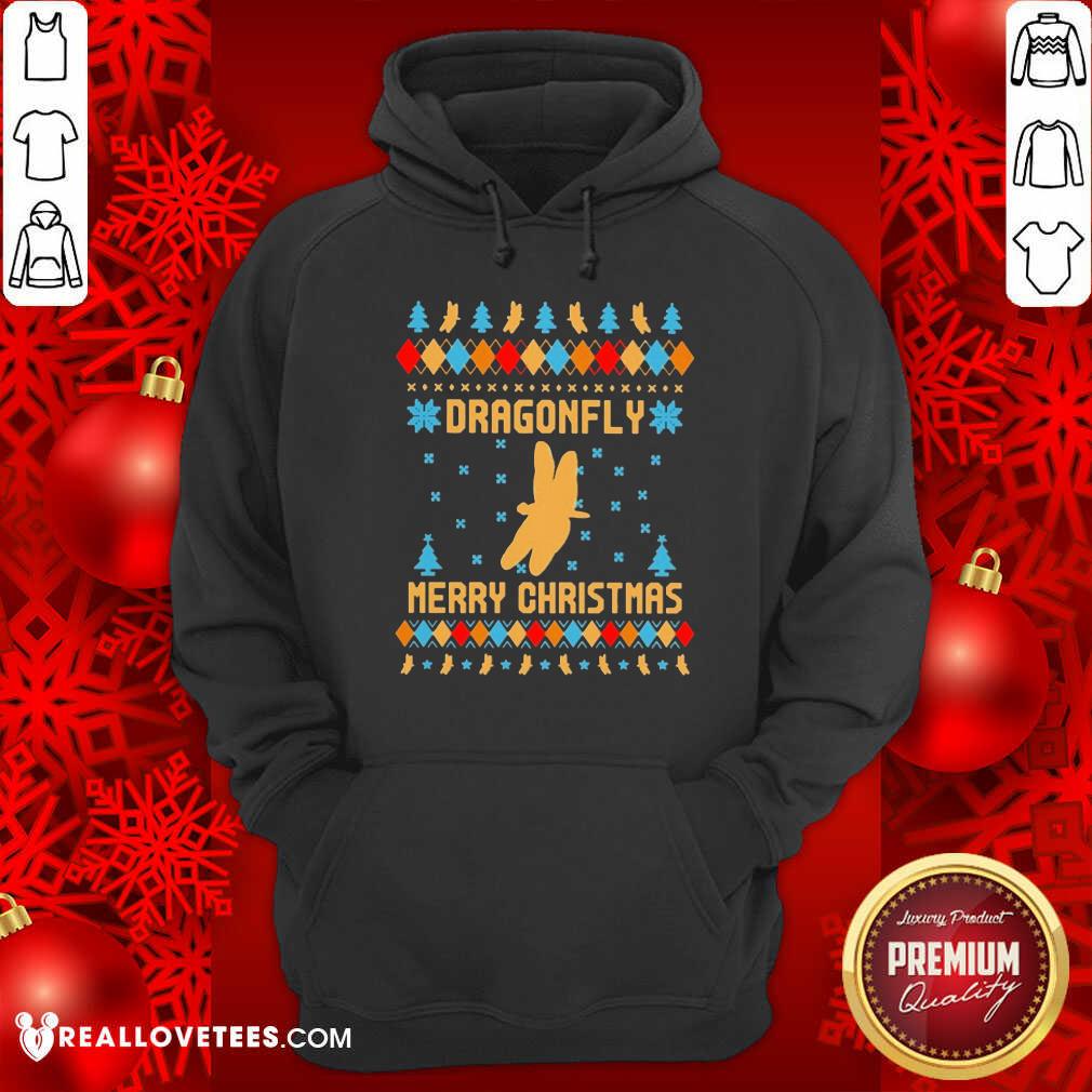Premium Dragonfly Merry Ugly Christmas Shirt - Image 4