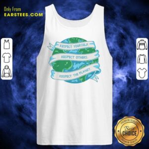 Alternative view of Respect The Planet Toddler Baseball Earth Day Shirt