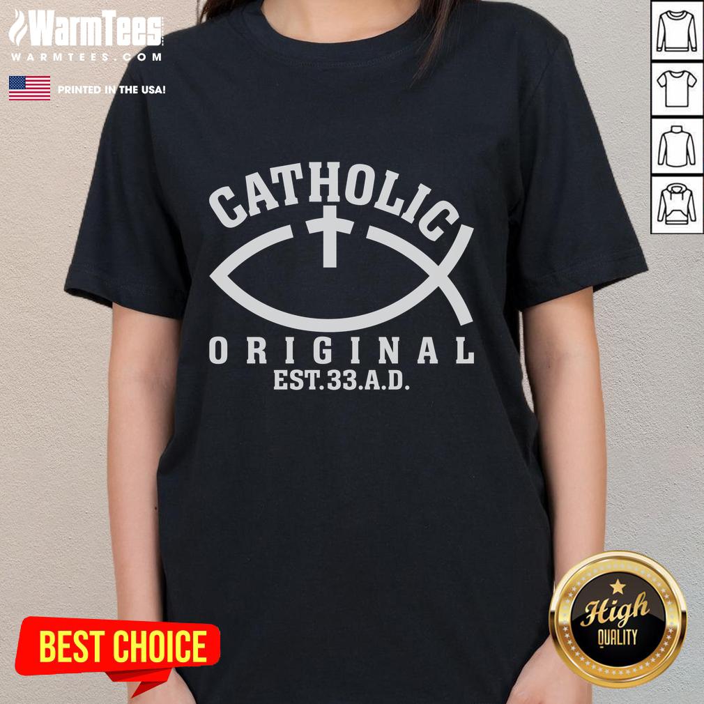 Awesome Original Catholic Church God Jesus Christ T-Shirt - Image 3