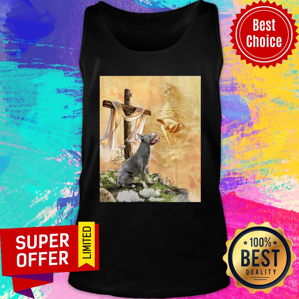 God Hand Canvas Pitbull Shirt - Image 3