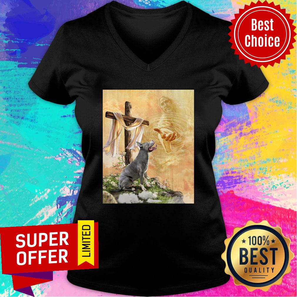 God Hand Canvas Pitbull Shirt - Image 2