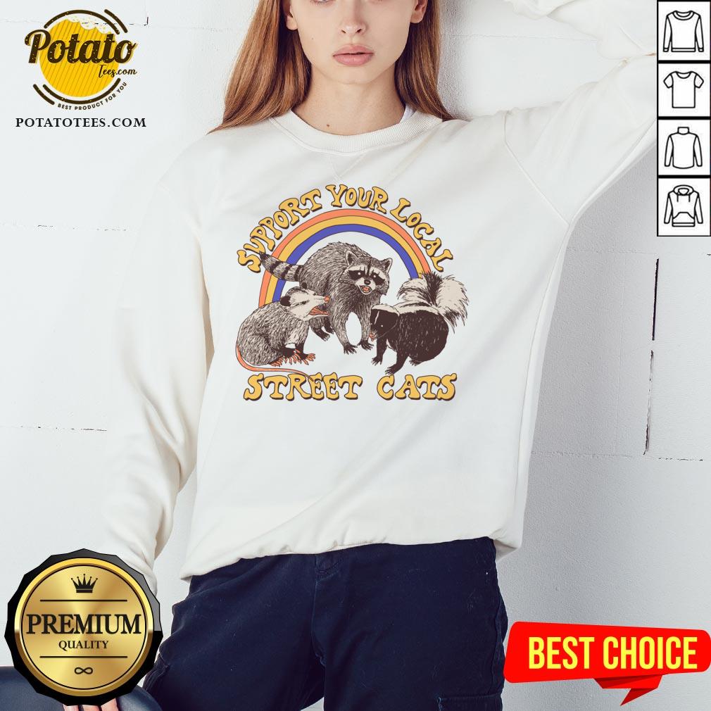 Official Support Your Local Street Cats Shirt - Image 4
