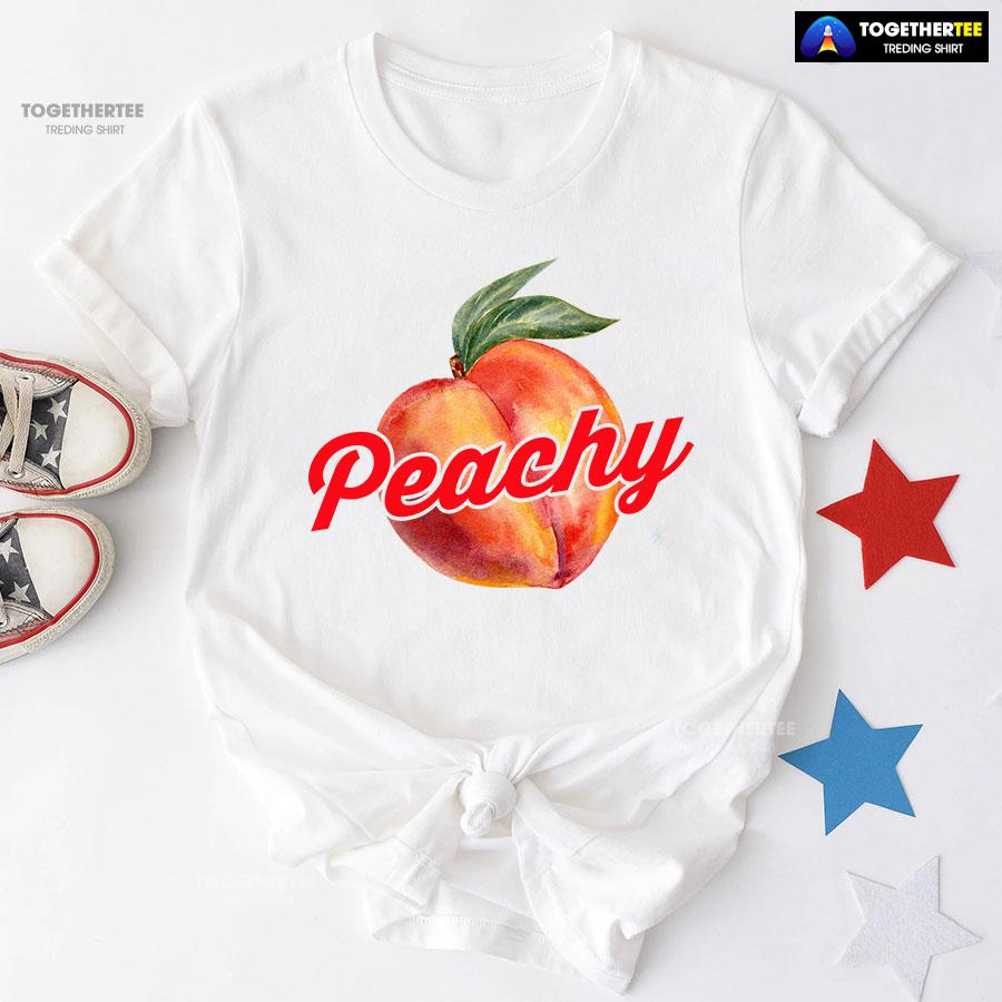 Peachy Funny Peach T-Shirt - Image 4