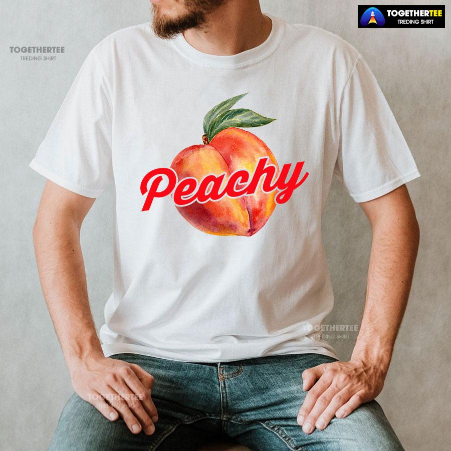 Peachy Funny Peach T-Shirt - Image 2