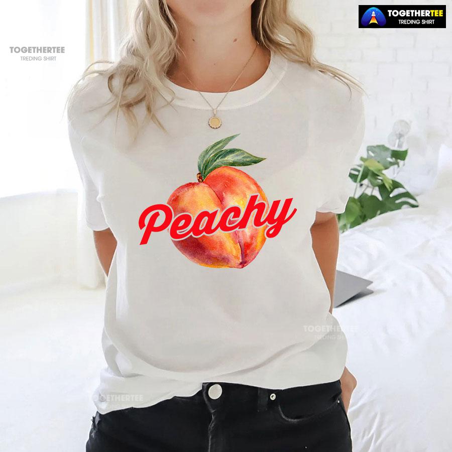 Peachy Funny Peach T-Shirt - Image 3