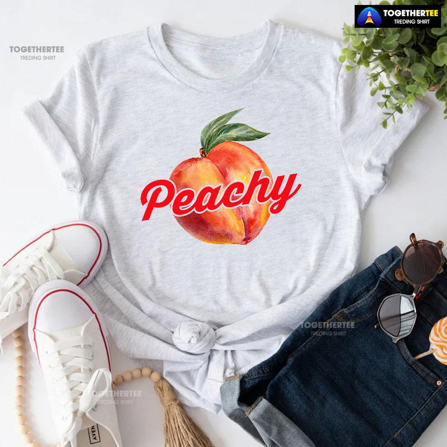 Peachy Funny Peach T-Shirt - Image 5