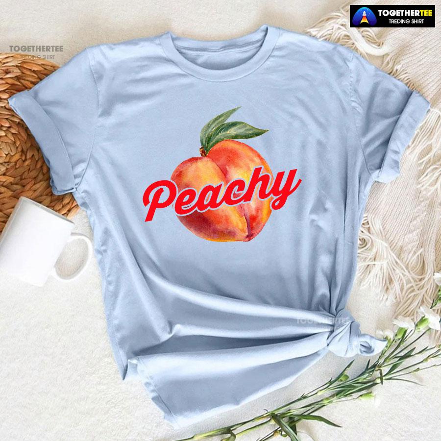 Peachy Funny Peach T-Shirt - Image 6
