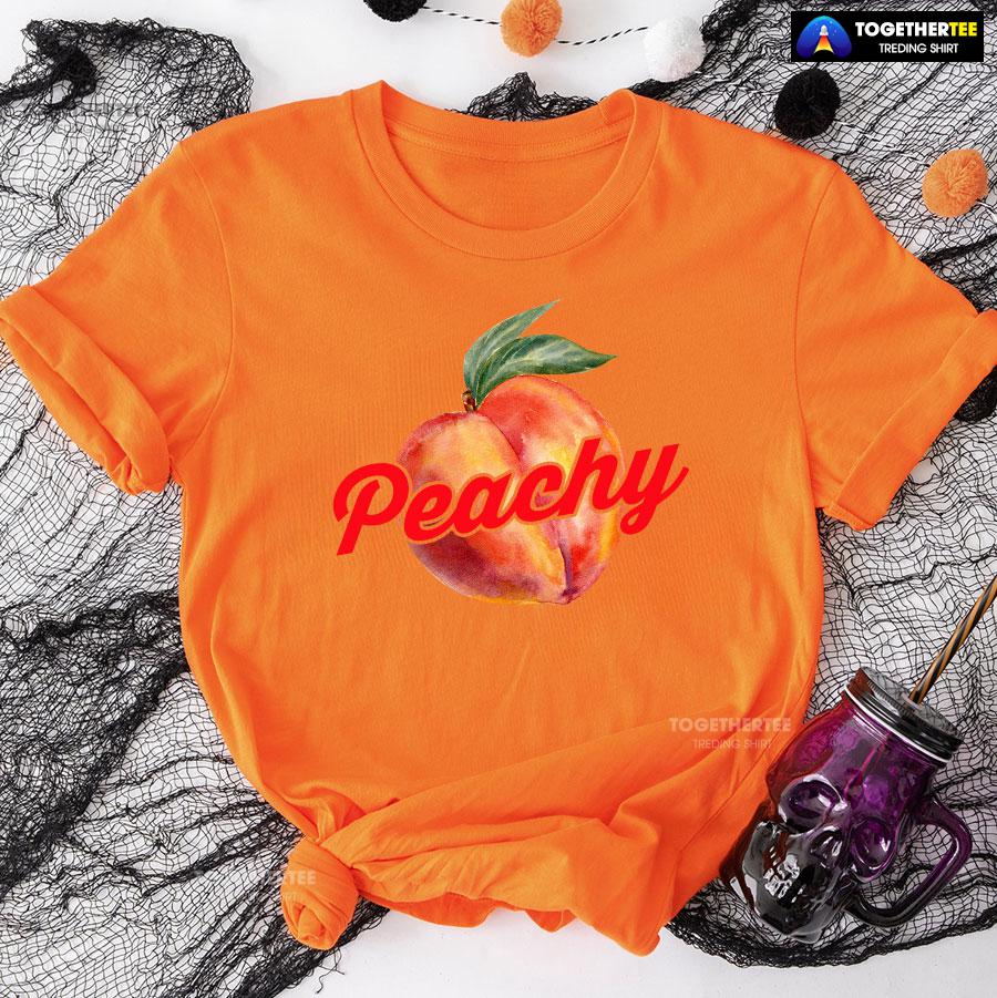 Peachy Funny Peach T-Shirt - Image 9
