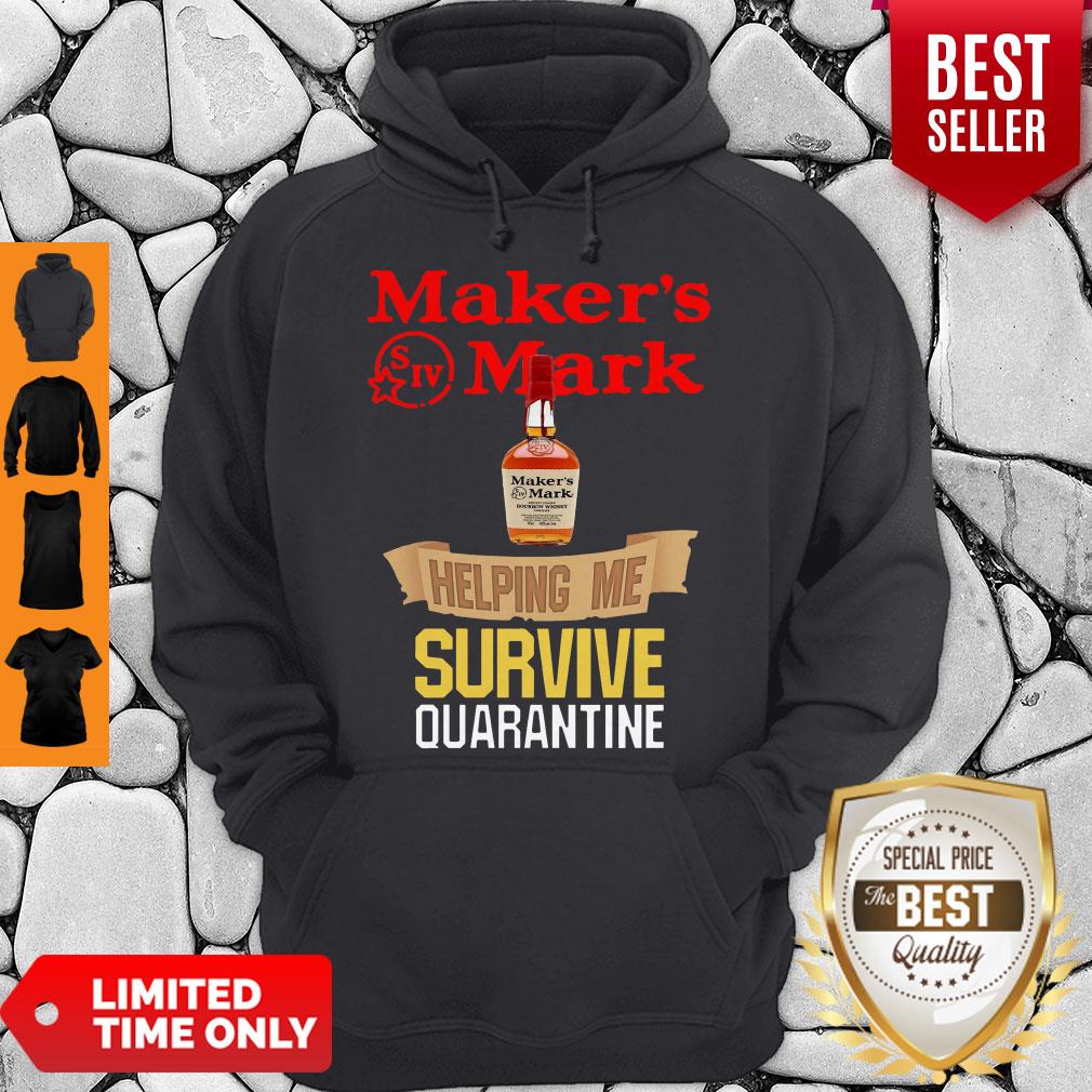 Awesome Maker's Mark Helping Me Survive Quarantine Shirt - Image 4