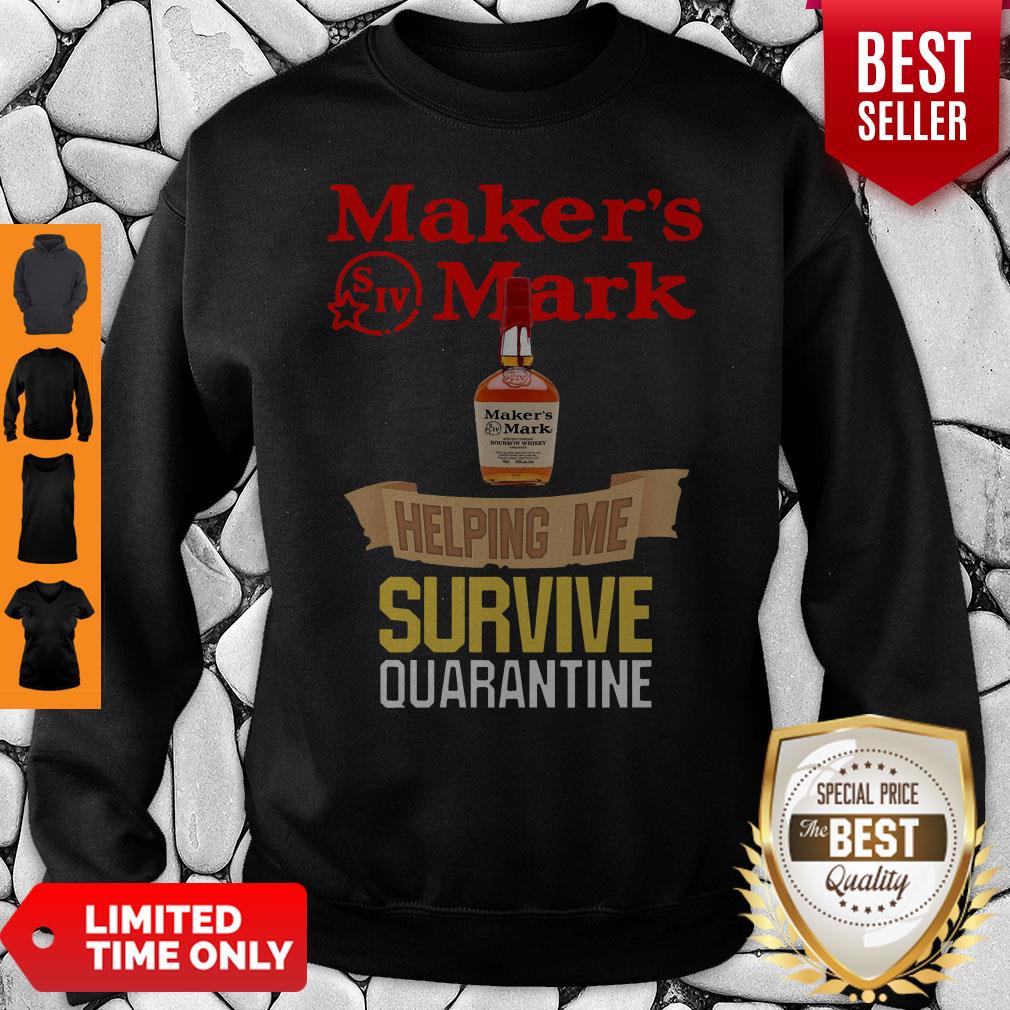 Awesome Maker's Mark Helping Me Survive Quarantine Shirt - Image 3
