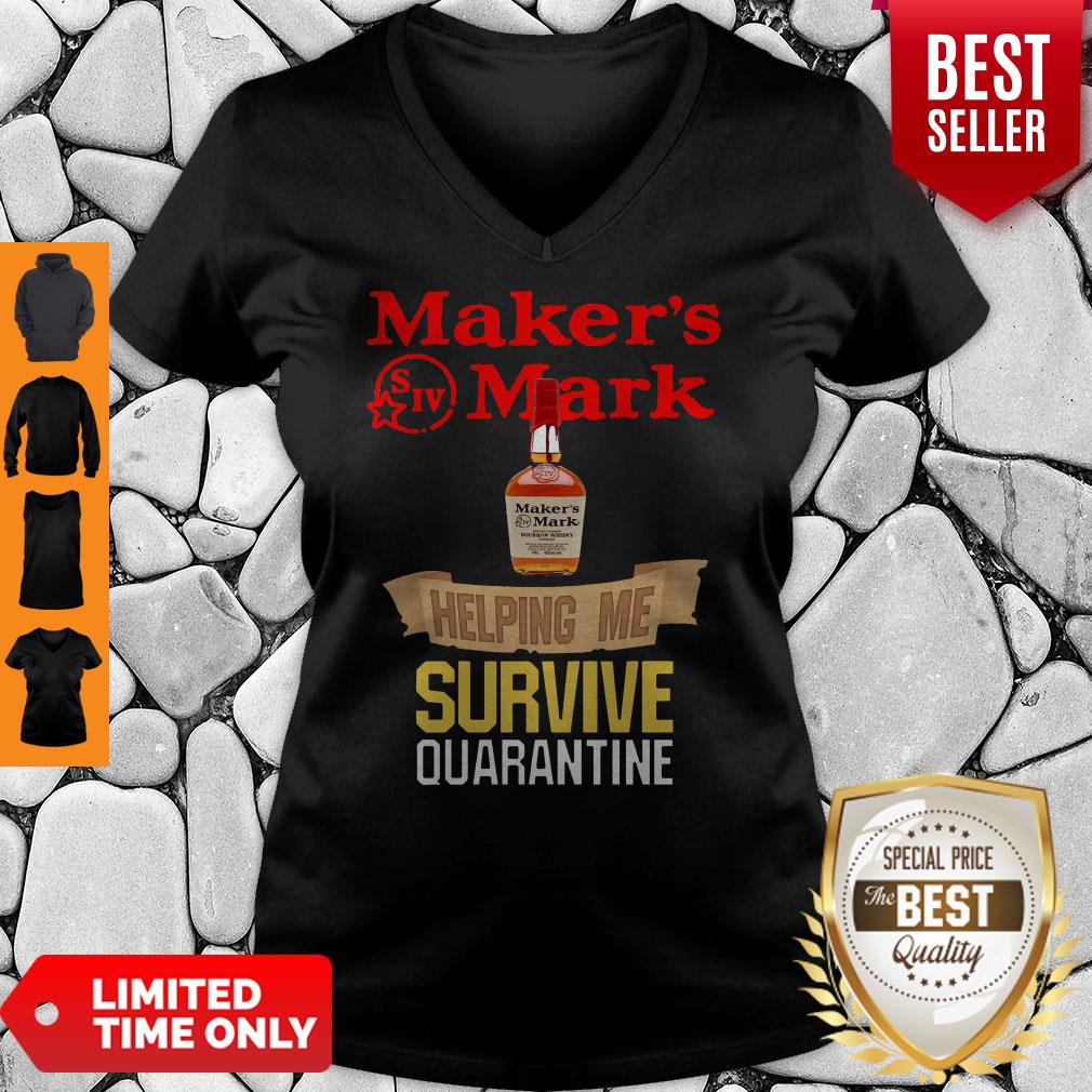 Awesome Maker's Mark Helping Me Survive Quarantine Shirt - Image 5
