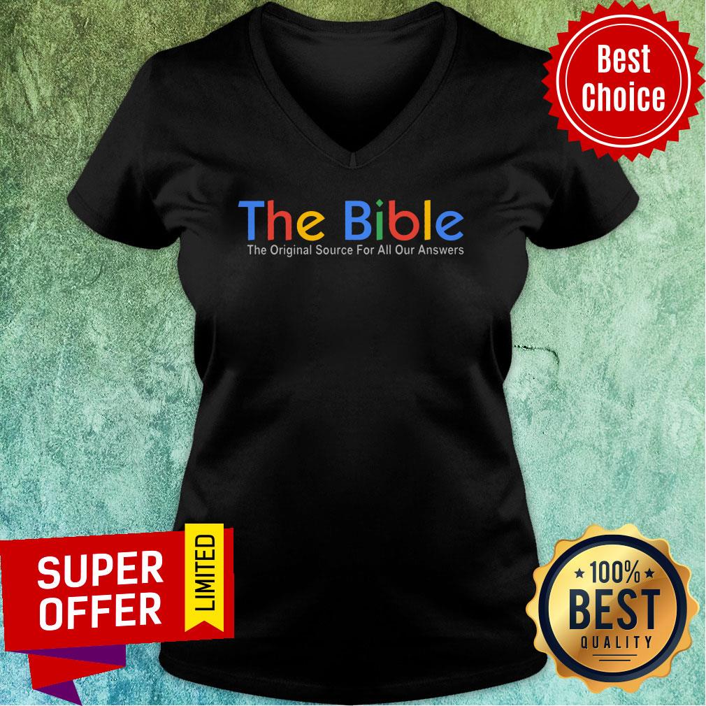 The Bible The Original Source For All Our Answers Shirt - Image 3