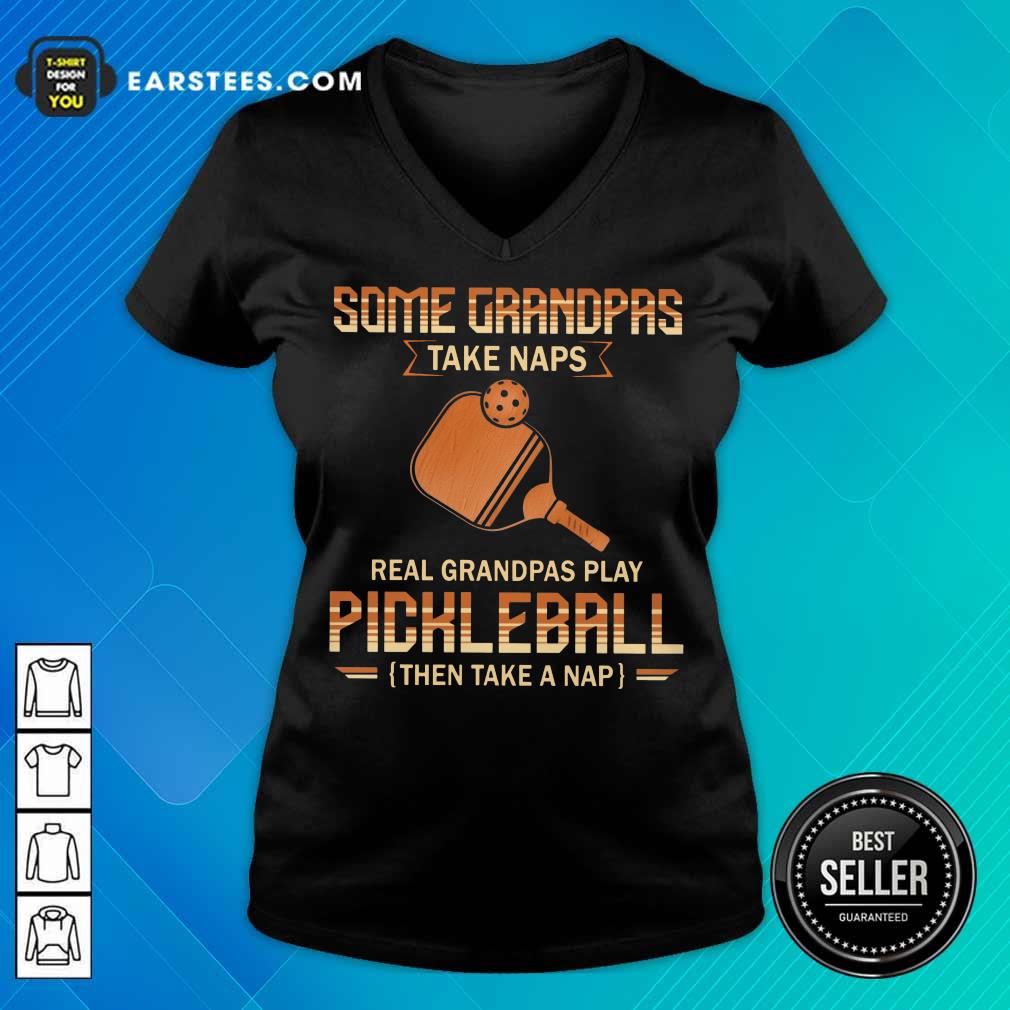 Top Some Grandpas Take Naps Pickleball Shirt - Image 5