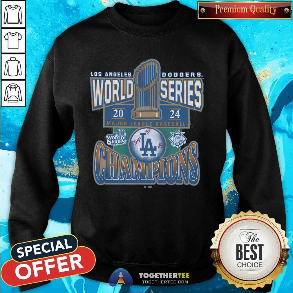 Premium Los Angeles Dodgers 2024 World Series Champions Baseball T-Shirt - Image 5