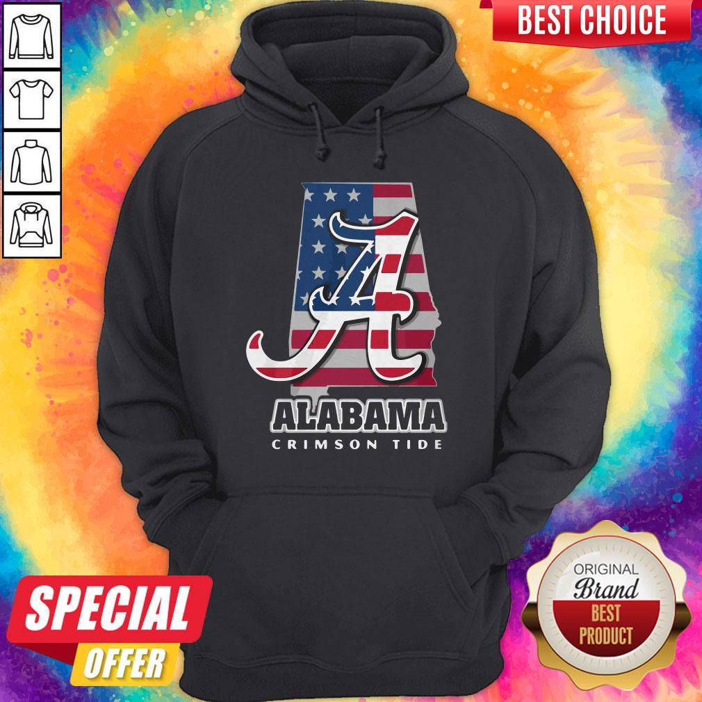 Alabama Crimson Tide American Flag Shirt - Image 2
