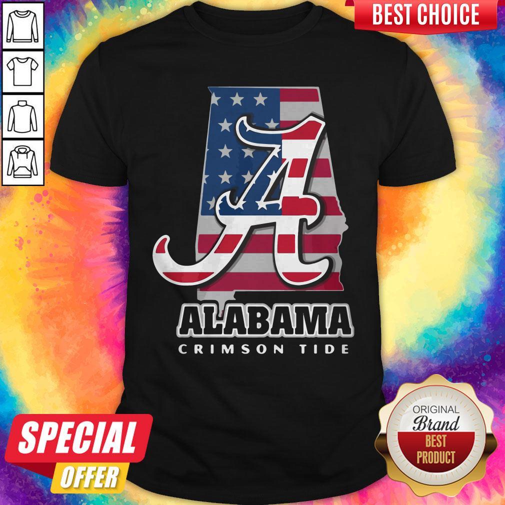 Alabama Crimson Tide American Flag Shirt