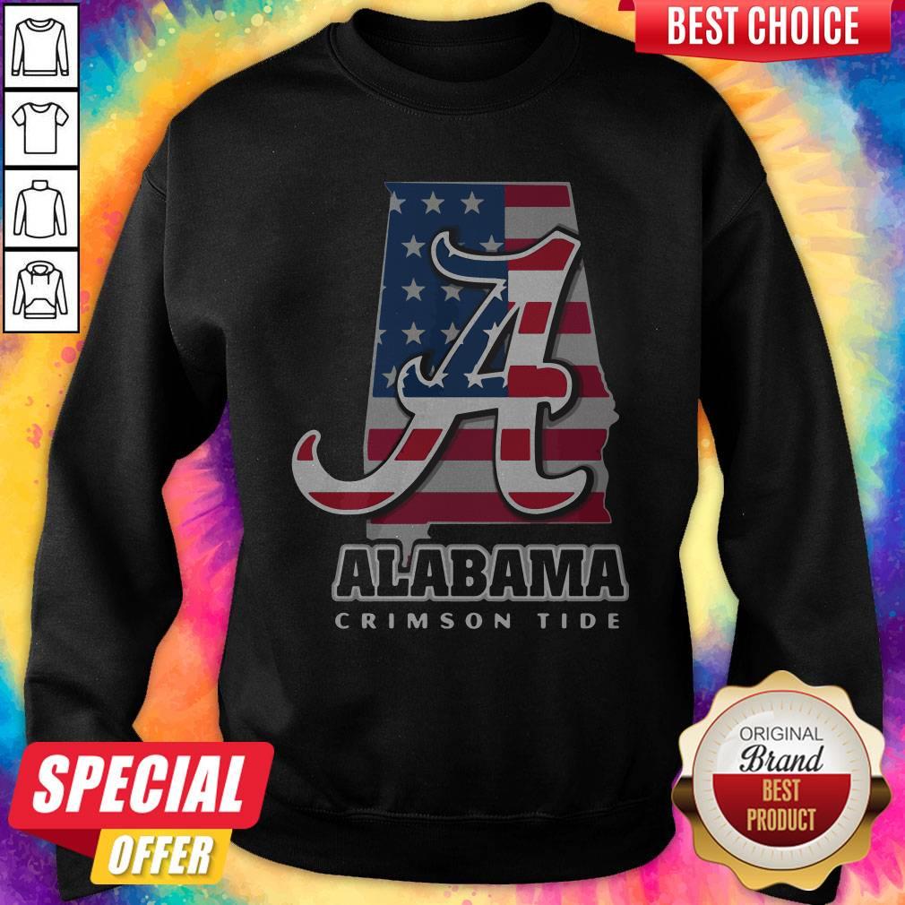 Alabama Crimson Tide American Flag Shirt - Image 5
