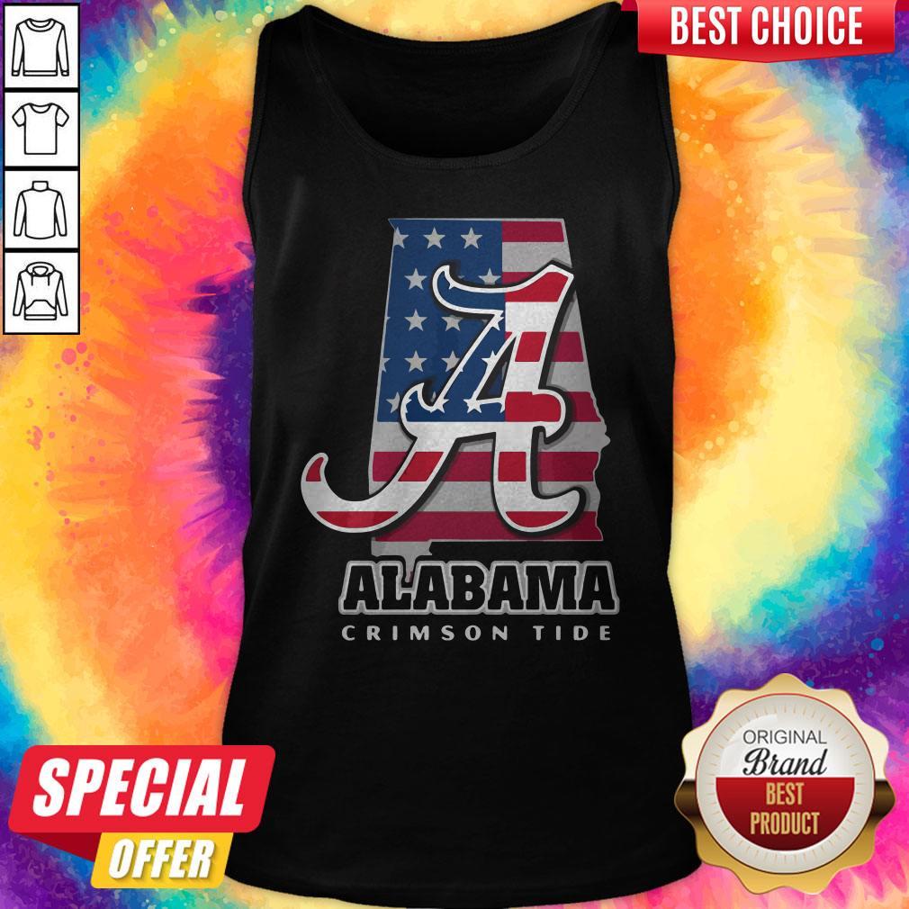 Alabama Crimson Tide American Flag Shirt - Image 4