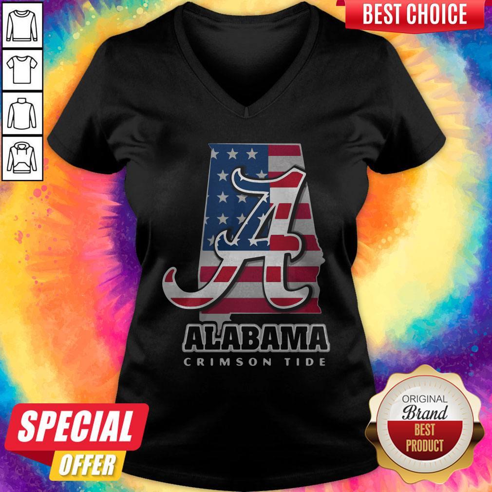 Alabama Crimson Tide American Flag Shirt - Image 3