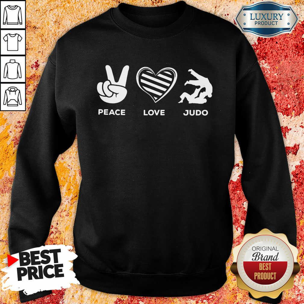 Hot Peace Love And Judo Shirt - Image 5