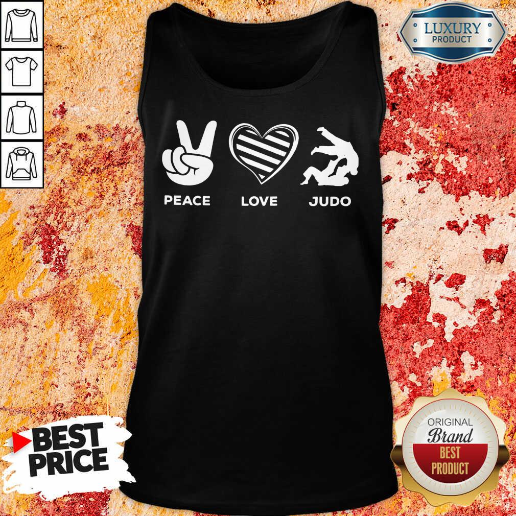 Hot Peace Love And Judo Shirt - Image 4