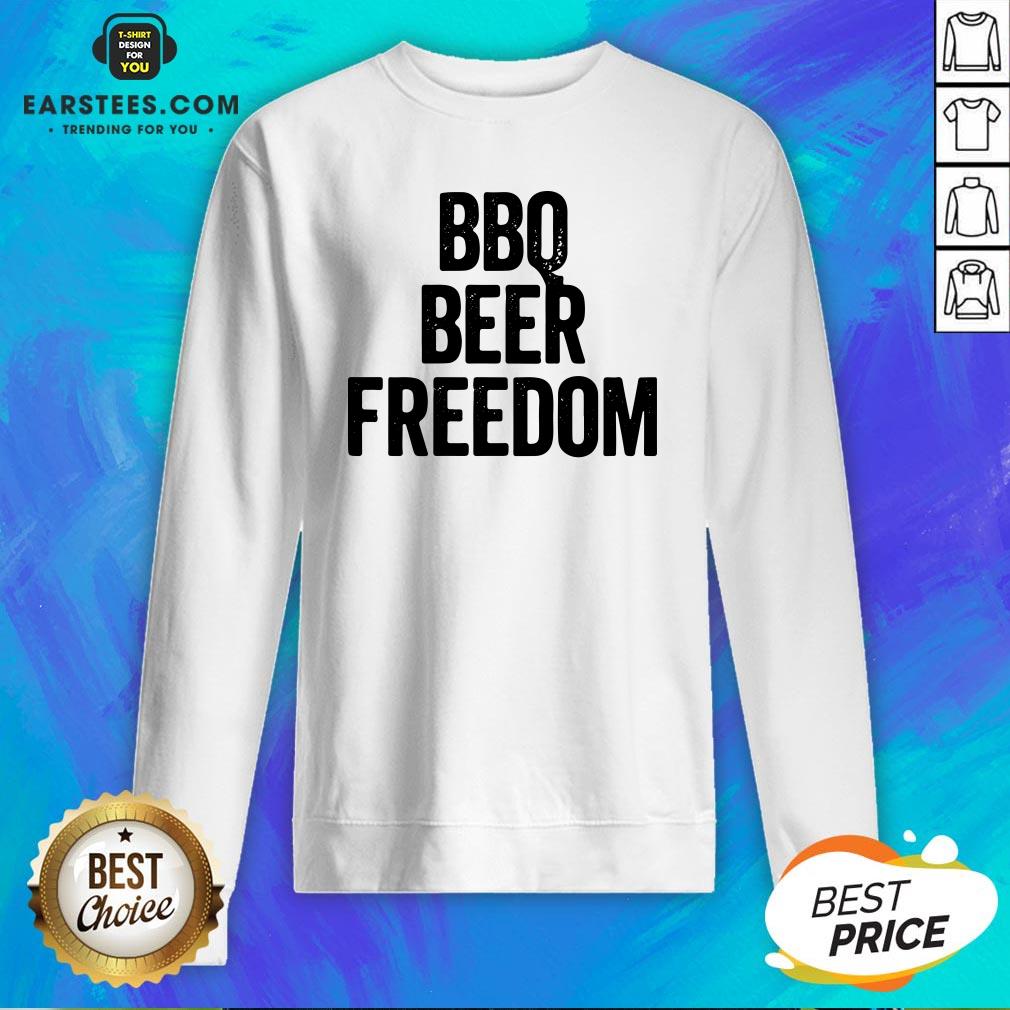 Love BBQ Beer Freedom Food Hangry Hungry Shirt - Image 4