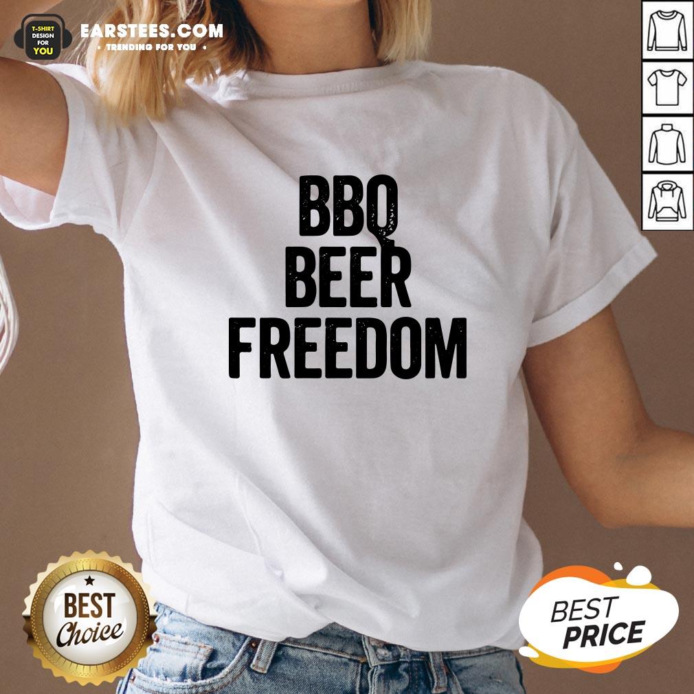 Love BBQ Beer Freedom Food Hangry Hungry Shirt - Image 2