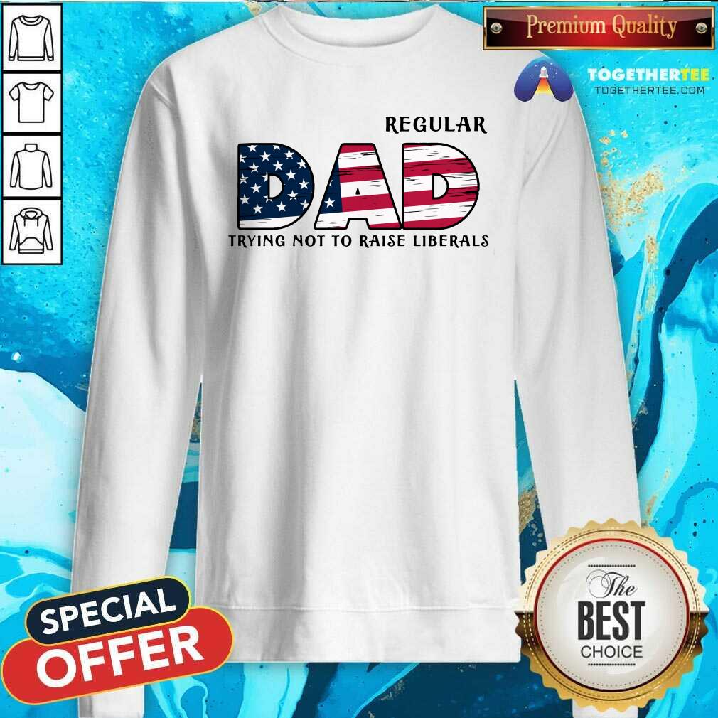 Regular Dad Trying Not To Raise Liberals Shirt - Image 2