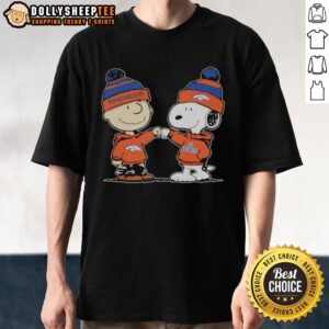 Premium Denver Broncos Snoopy And Charlie Brown Best Friends T-Shirt