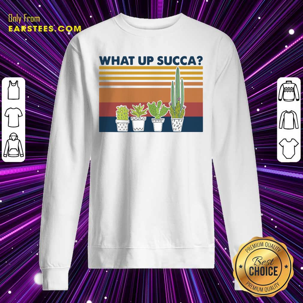 Official Vintage Gardening What Up Succa T-Shirt - Image 5