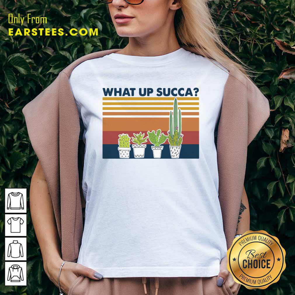 Official Vintage Gardening What Up Succa T-Shirt - Image 3