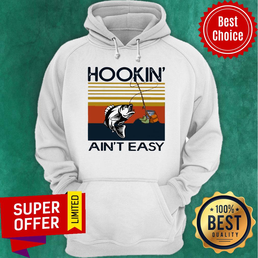 Premium Hookin’ Ain’t Easy Fishing Rod Shirt - Image 3