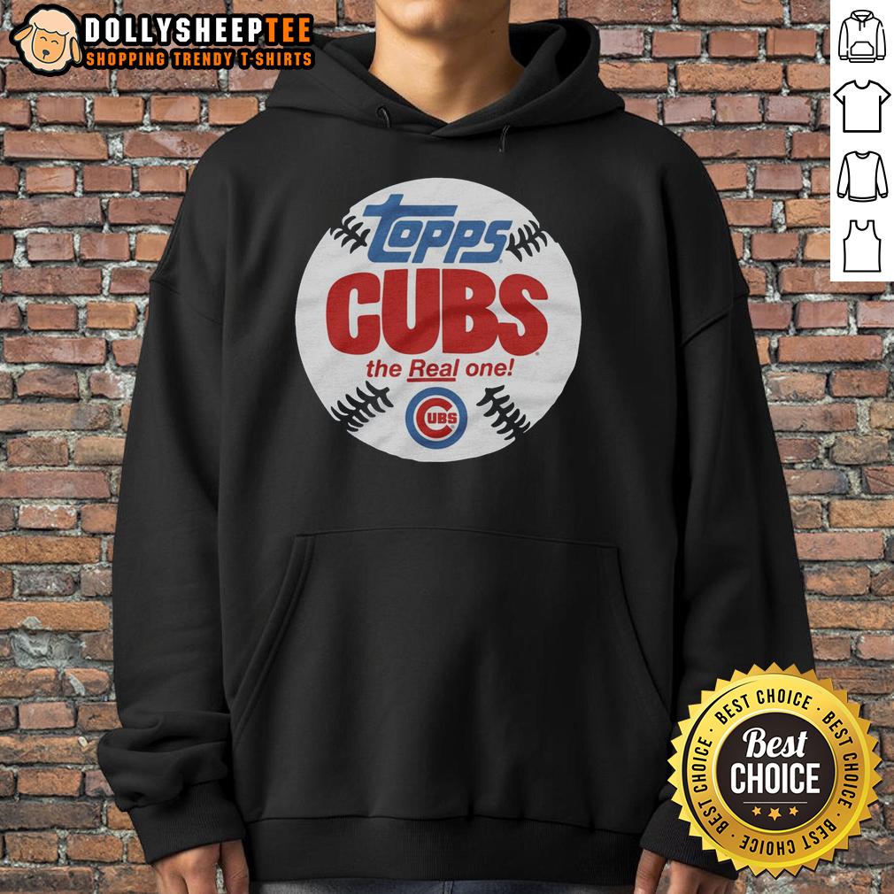Premium Chicago Cubs MLB X Topps Baseball The Real One T-Shirt - Image 2
