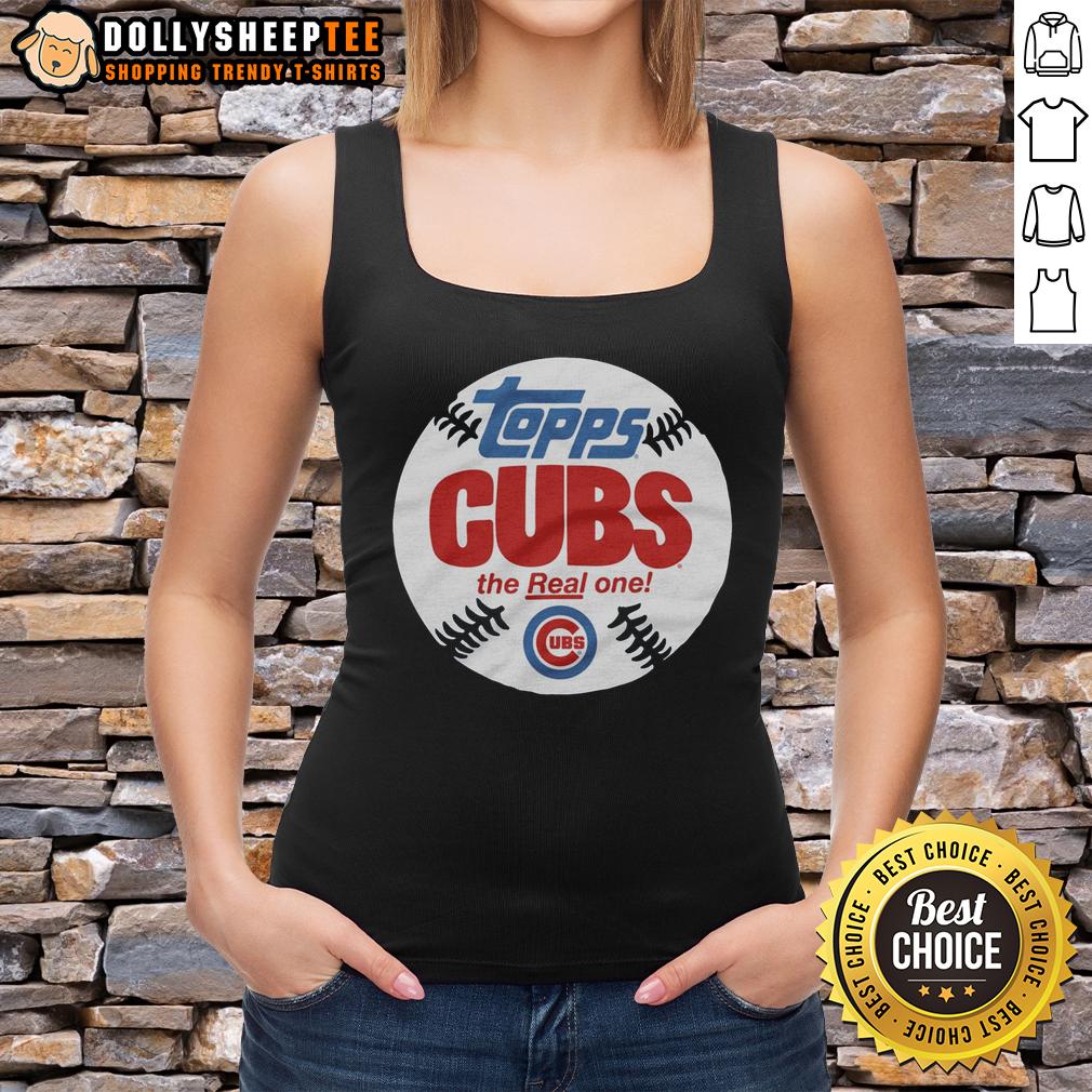Premium Chicago Cubs MLB X Topps Baseball The Real One T-Shirt - Image 4