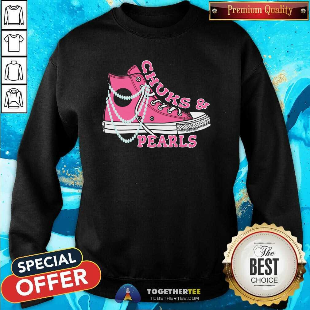 Premium Chucks And Pearls T-Shirt - Image 4