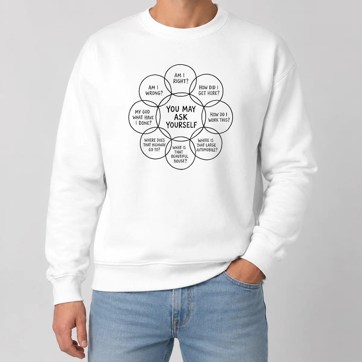 Funny Hot You May Ask Yourself Talking Heads Lyrics Venn Diagram Shirt - Image 7