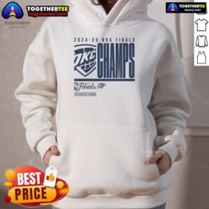 Alternative view of Official Oklahoma City Thunder 2025 NBA Finals Champion Playoffs Defensive Foul T-Shirt