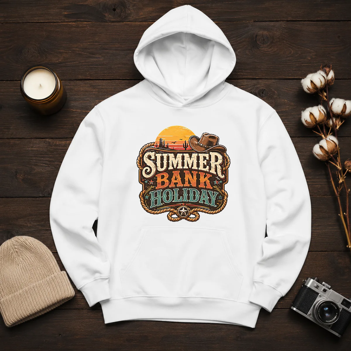 Pretty Western Cowboy Summer Bank Holiday Desert Sunset Shirt - Image 6