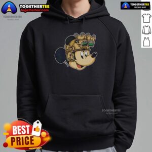 Alternative view of Nice Mickey Mouse Military Helmet Night Vision Goggles T-Shirt