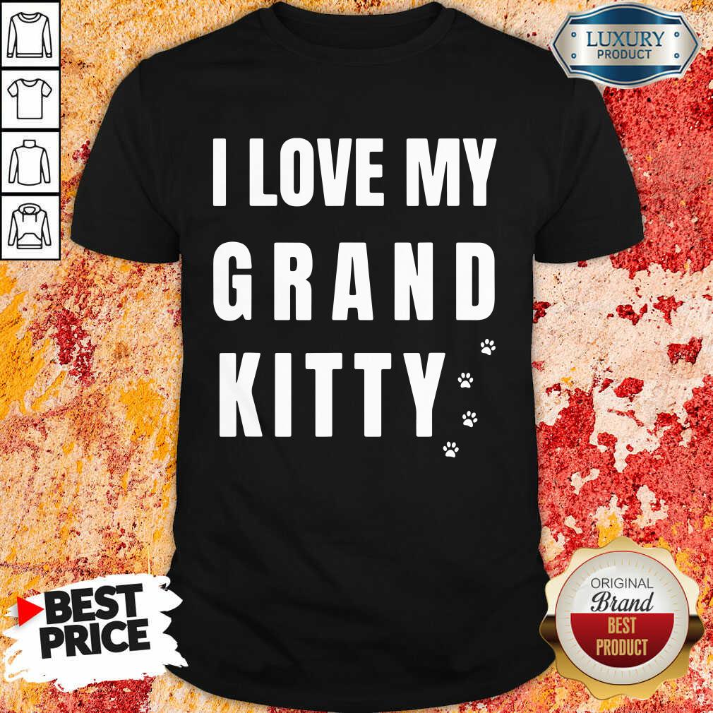 I Love My Grand Kitty Shirt