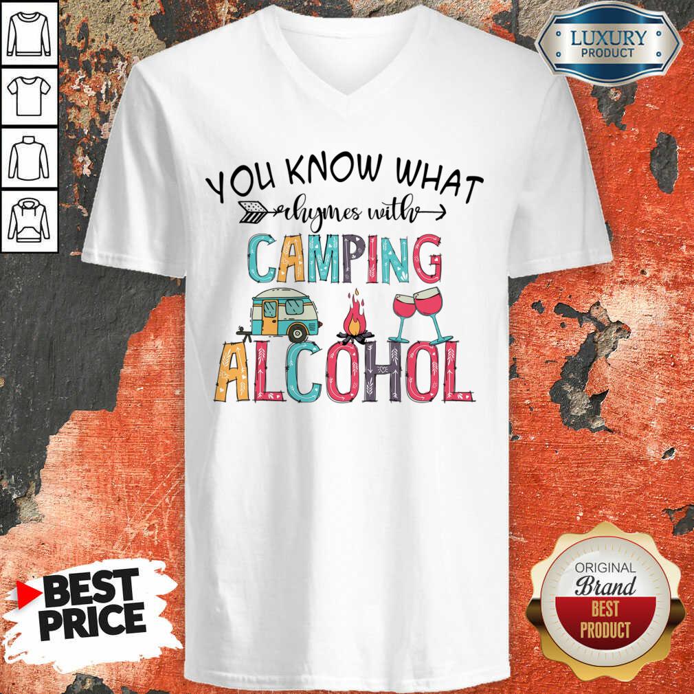 You Know What Rhymes With Camping Alcohol Camping Lover Shirt - Image 4