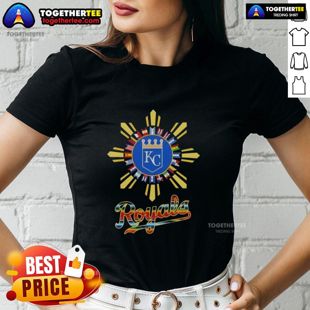Premium 2025 Kansas City Royals Baseball X Hispanic T-Shirt - Image 3