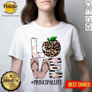 Alternative view of Apple Leopard Love Principal Life Shirt