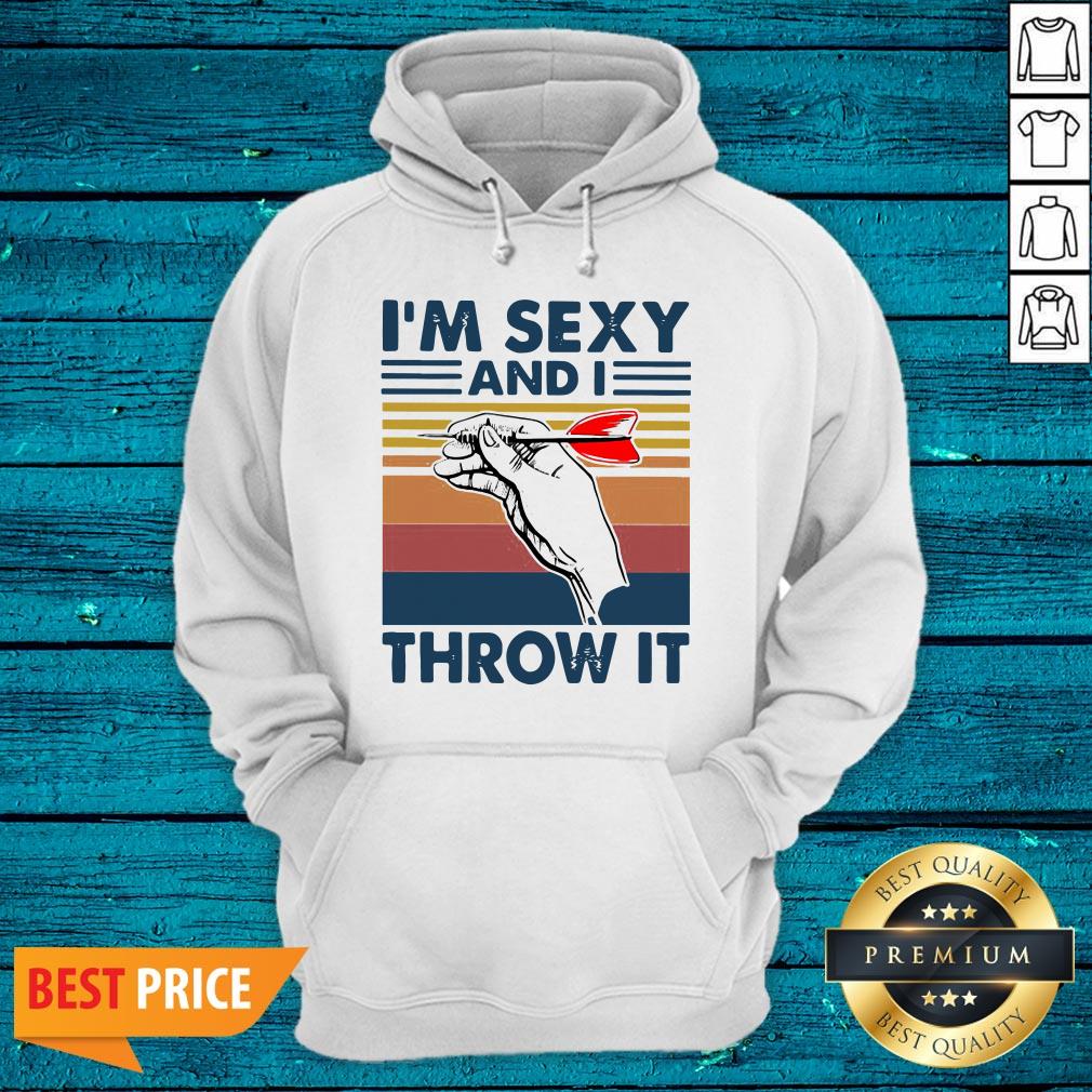 Darts I'm Sexy And I Throw It Vintage Shirt - Image 3