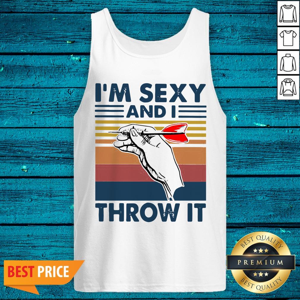 Darts I'm Sexy And I Throw It Vintage Shirt - Image 5