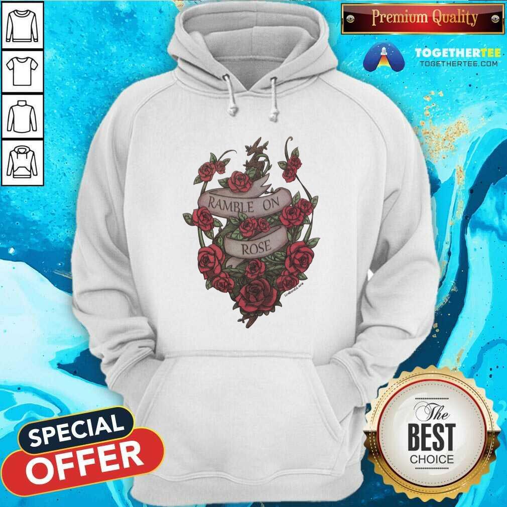 Top Ramble On Rose Dead Inspired Womens Racerback Shirt - Image 5
