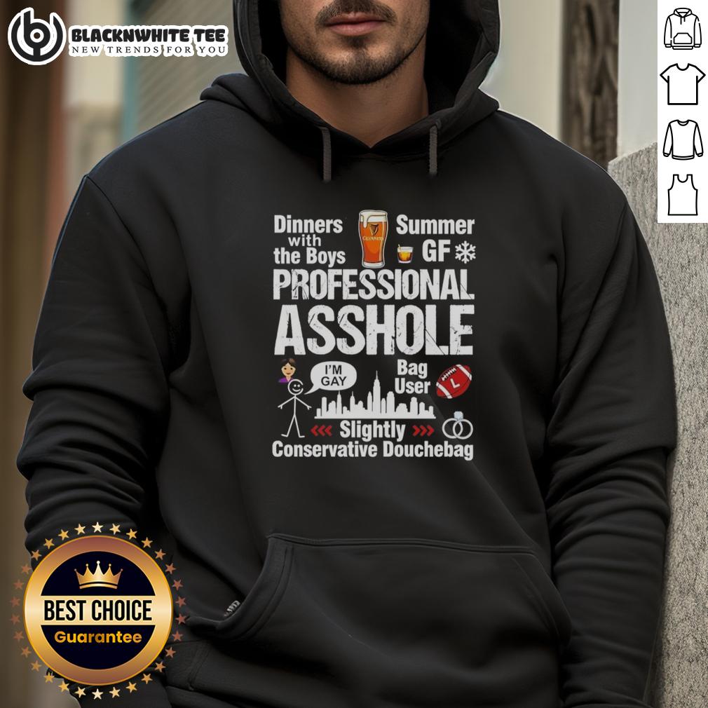 Top Professional Asshole Slightly Conservative Douchebag T-Shirt - Image 2