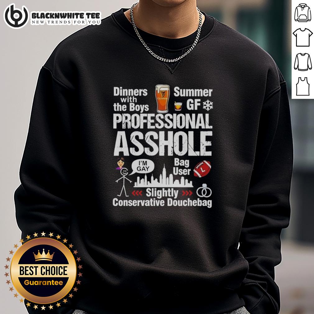 Top Professional Asshole Slightly Conservative Douchebag T-Shirt - Image 5